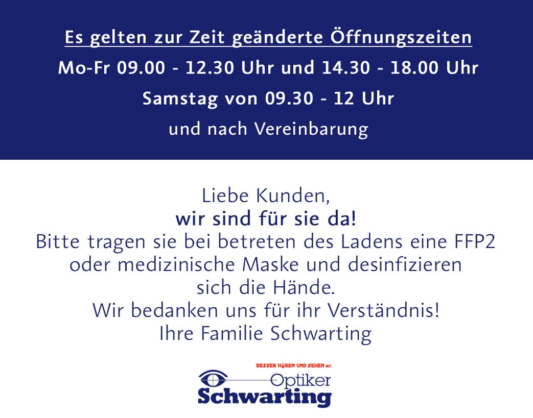 Info bzgl. Corona